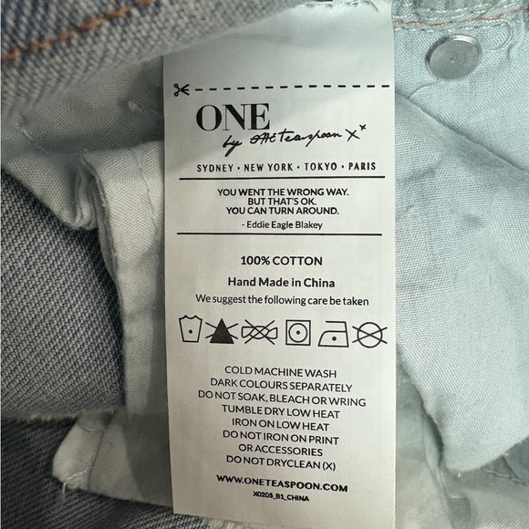 One Teaspoon Awesome Baggies Jeans Diamonde Wash, Size 28, NWT - Picture 12 of 13